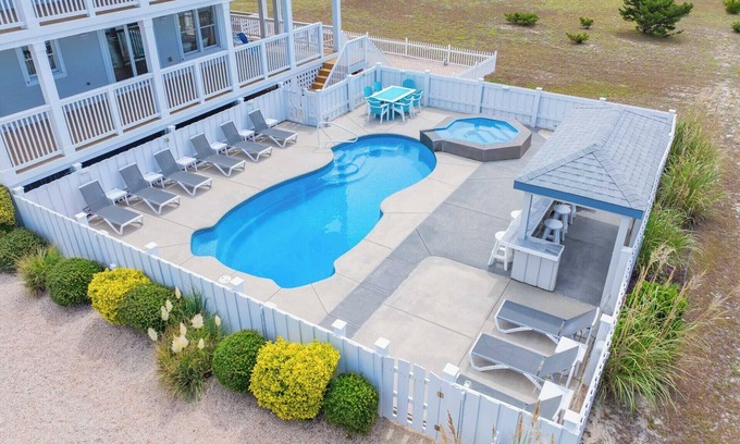 Salvo House | Premier SemiOceanfront Dog Friendly w/Pool, Hot Tub, Elevator, Game Rm, Theater