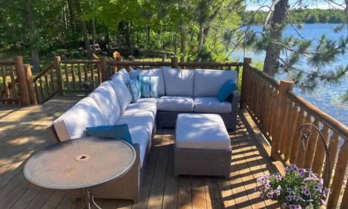 Aitkin Cabin | Premium Lake Cabin Setting. Private shoreline. Sauna.