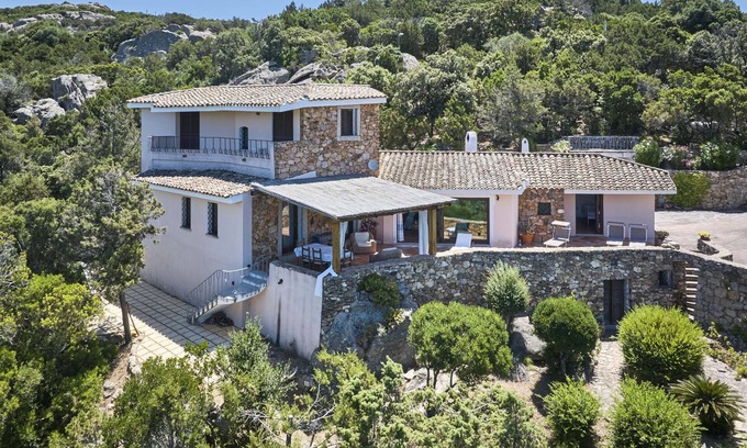 Baja Sardinia Villa | Prestigious and private panoramic villa in the forest facing archipelago.