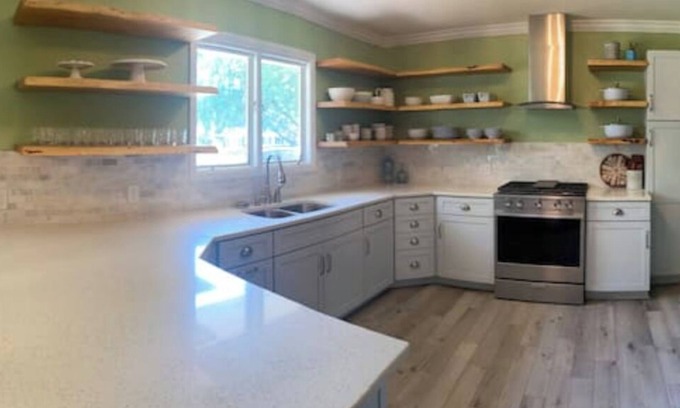 Pella House | Pristine getaway for groups; 5 BR - sleeps 16+