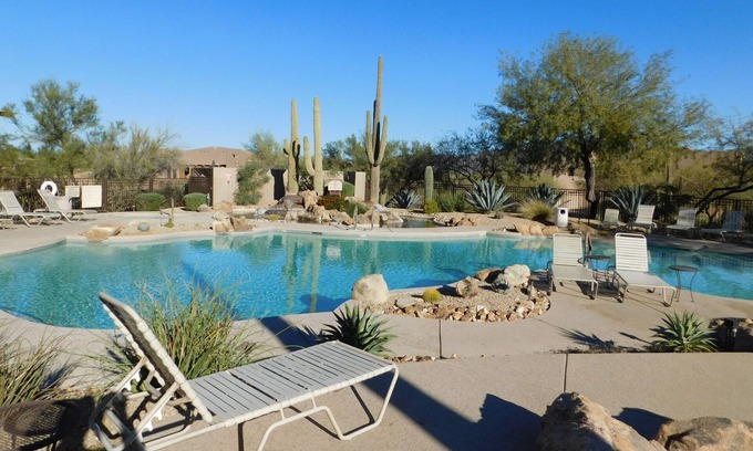 Carefree Condo | Private 800 sq. ft. Suite. Living Room, Separate Bedroom, Kitchenette.