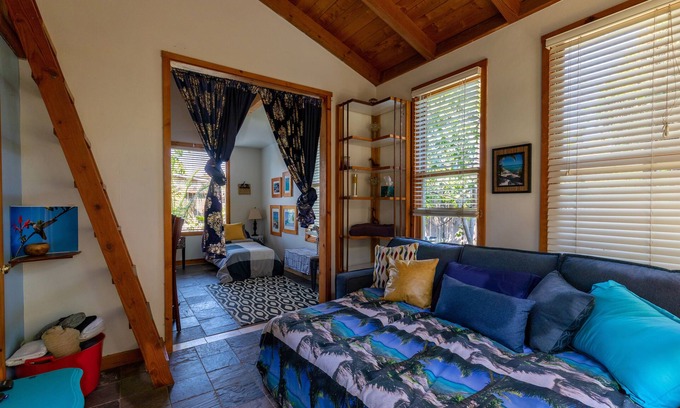 Fullerton Apartment | Private back house studio with loft, patios, and gardens. Disneyland close.