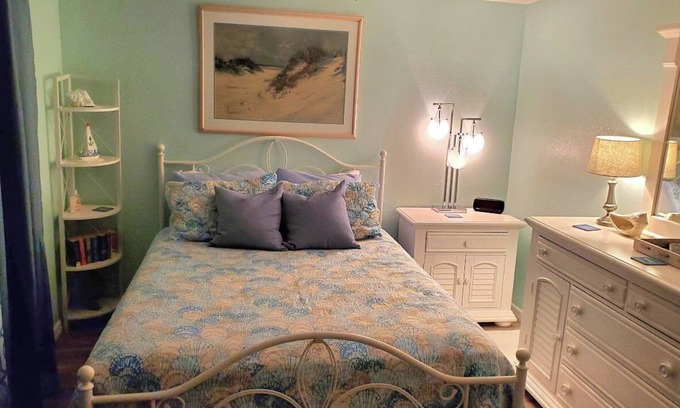 New Port Richey Bed & Breakfast | Private bedroom and private bath at separate end of home with water views.