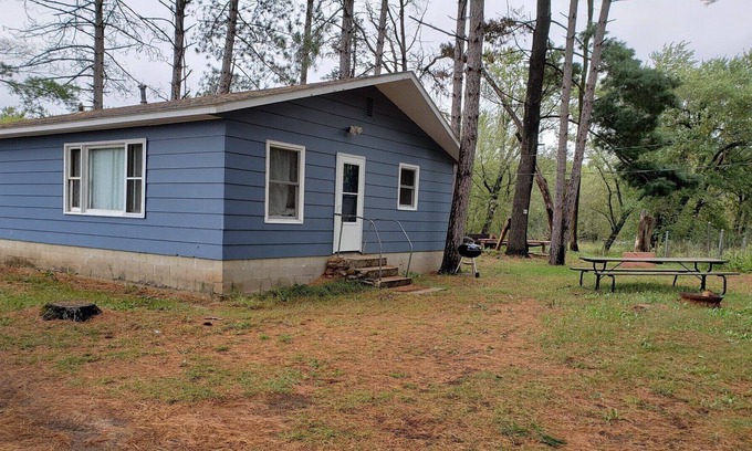 Mauston Cabin | Private Cabin nestled in pines and a short walk to Wisconsin River on 72 acres