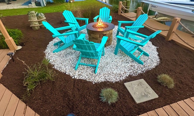 South Bethany House | Private Canalfront House, Dock, Deck, Fire Pit, Parking, 7th house to the Beach