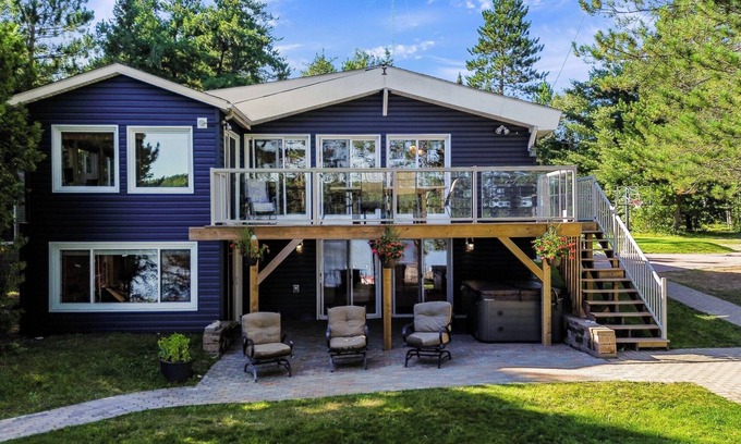 Garson Cottage | Private cottage that fits multiple families! Quiet lake, hot tub, sauna & beach