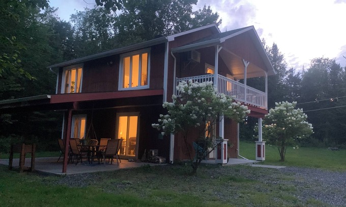 Orford Ski Chalet | Private Cottage near Magog , Mont Orford & Lake Memphremagog