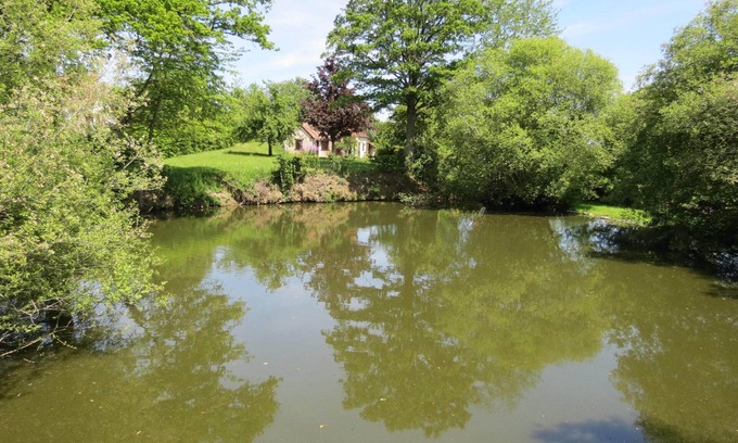 Sazeray House | Private detached stone house overlooking a lake