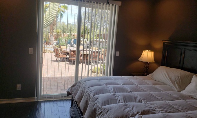 Desert View Village House | Private entrance looking onto Oasis