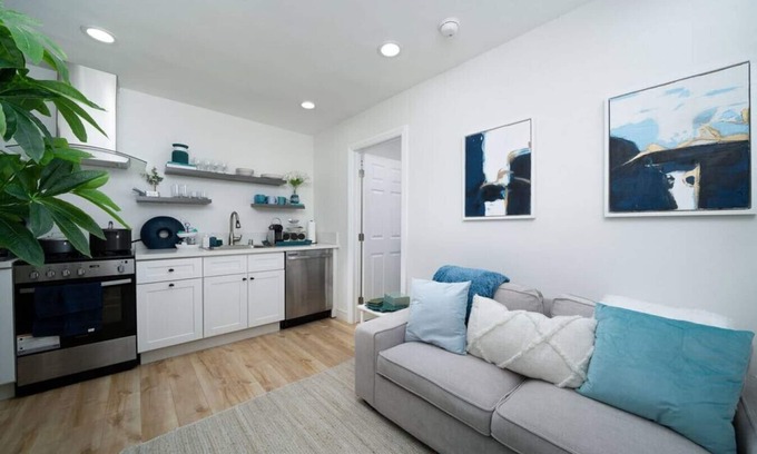Anaheim Colony Historic District House | Private Fenced 1 BD Guest House w/Parking + W/D