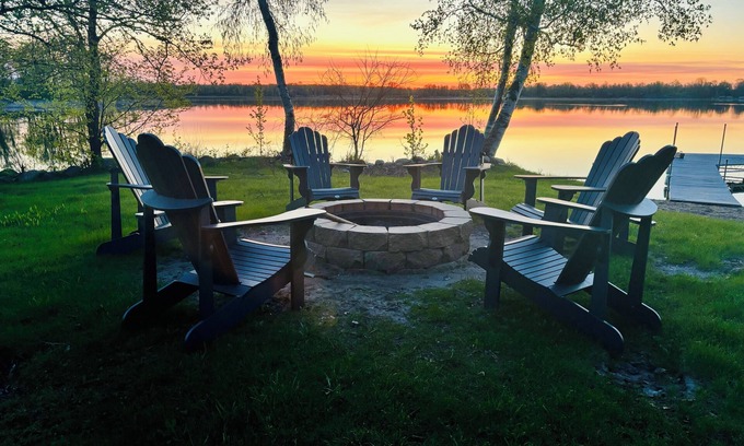 Richwood House | Private Lake House w/Sunrise Views & Game Room, Sleeps 14