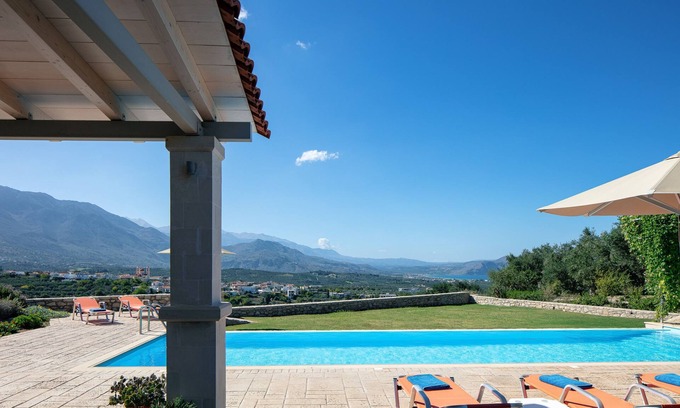 Filaki Villa | Private Location, Panoramic sea Views, 50m2 Private Pool, Close to a Sandy Beach