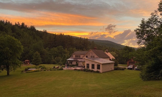 Starksboro House | Private Mountain Estate amidst Wildflowers and a Cascading River.