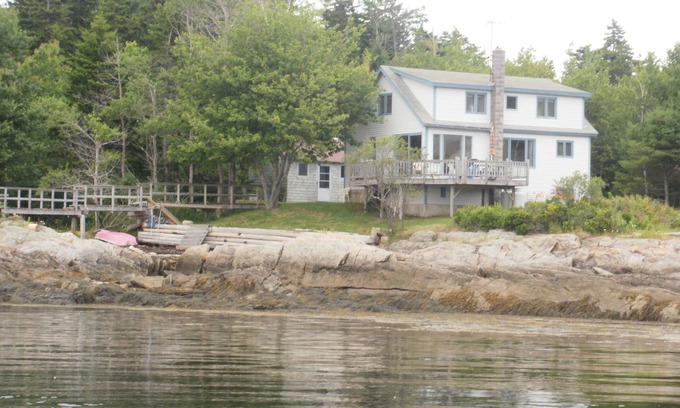 Harpswell House | Private Ocean Front property with bathing cove and deep water swimming