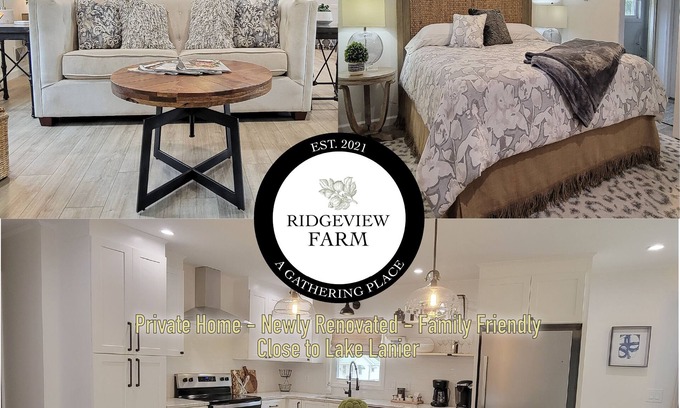 Flowery Branch House | Private Retreat - Renovated - Close to Lake Lanier and Road Atlanta