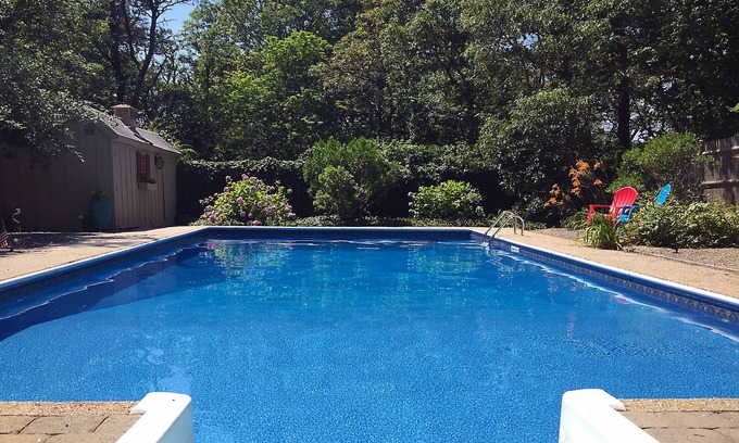 Brewster House | Private, spacious 5 bedroom mini-estate with heated pool and central AC