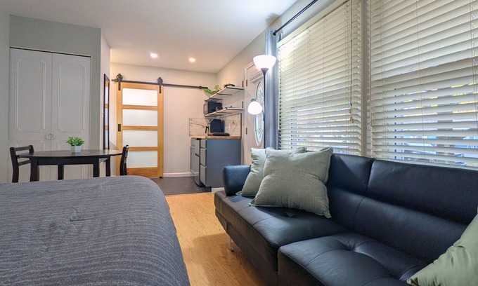 Sterling Apartment | Private Studio with Queen Bed, Desk, & Clawfoot tub