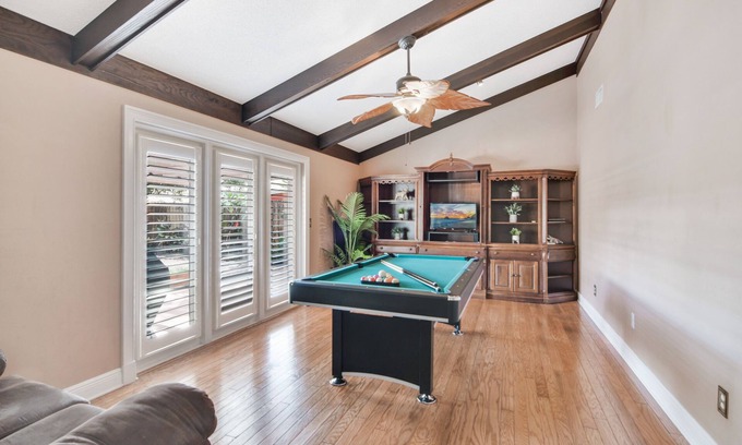 Town N County Park House | Private Two Story Corner Home + Pool + Game Room