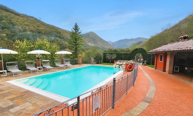 Camporgiano Villa | Private Villa with good size private pool, wonderful 2nd outdoor kitchen, WIFI
