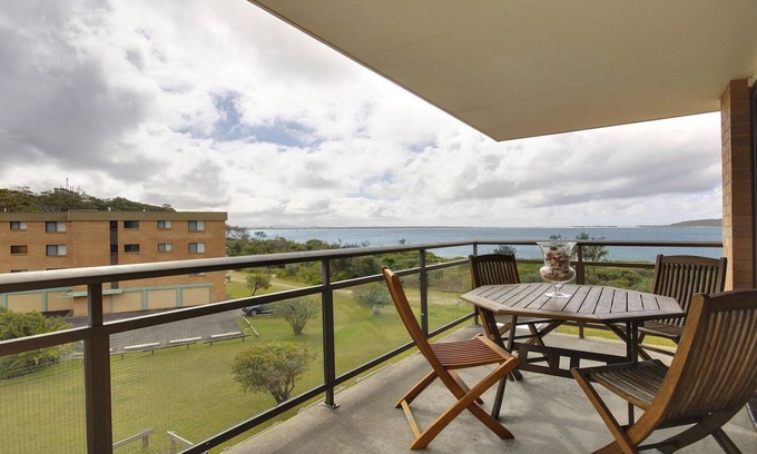 Nelson Bay Apartment | Promenade 11, 8 Intrepid Close - air conditioned unit with beautiful water views