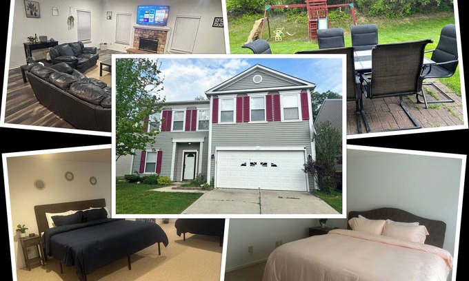 Fishers House | PROMO 10% WEEKLY/15% MONTHLY DISCOUNT!n4 King Beds, Jacuzzi, Easy Highway Access