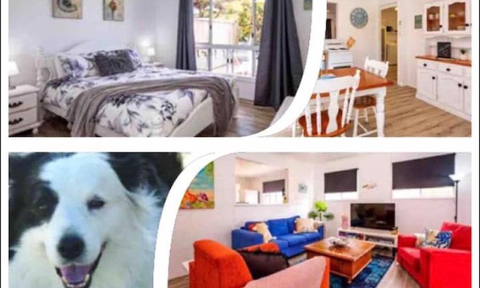 Innes Park Apartment | Puppies & Pancakes- King Bed Opposite Beach&Park