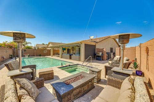 San Tan Valley House | Queen Creek Home with Pool Swim, Golf and Explore!