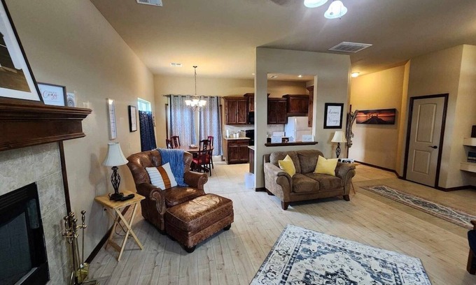 Logan County House | Quiet Acre Retreat. Guest 6. Pet Friendly. Wi-fi.