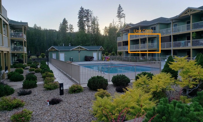 Ashton Creek Condo | Quiet condo at beautiful Mabel Lake