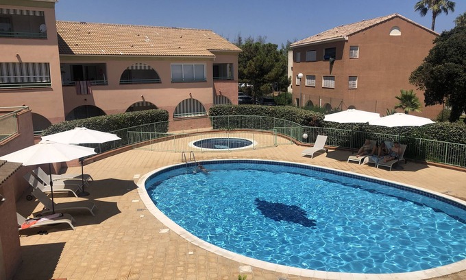 Bravone Apartment | Quiet Corsica beach 300m and swimming pool (4 pers)