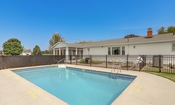 New Haven  Huron County House | Quiet Greenwich Home w/Pool + Screened Porch!