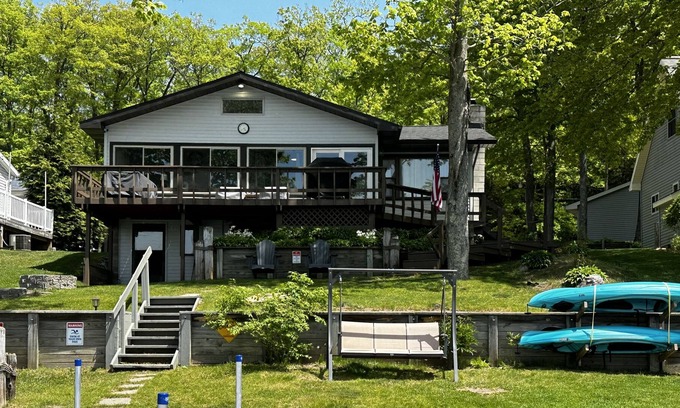Harrison House | Quiet Lakefront Property on Long Lake
