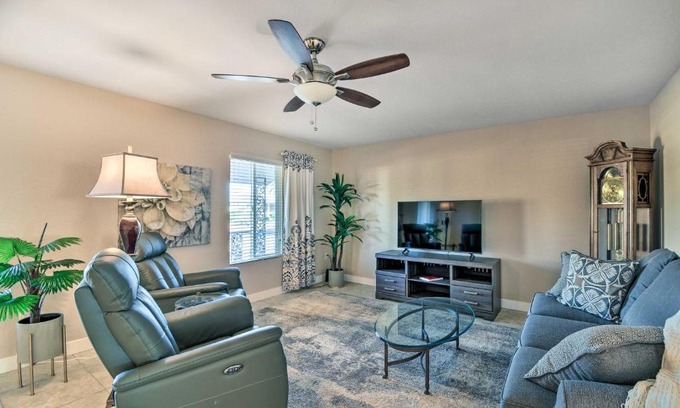 Sun City House | Quiet Sun City Home with Patio, Community Pool!