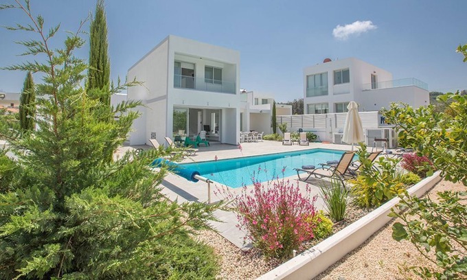 Paphos Villa | R 3049 VILLA EWING WITH Closet, Sea view & Veranda.