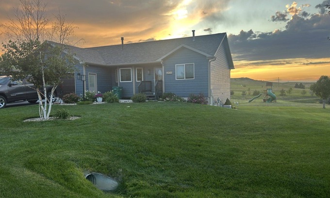 Rapid City House | Rally-Ready Retreat! 4BR/2BA w/Theater, Gym & Parking – 40 Minutes from Sturgis