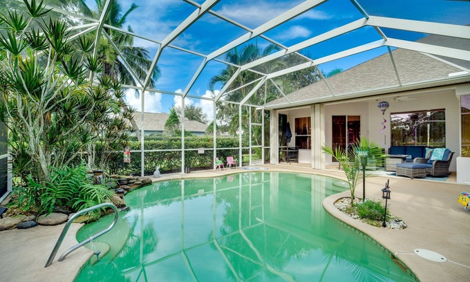 Merritt Island House | Ranch-Style Florida Retreat w/Pool & Lanai