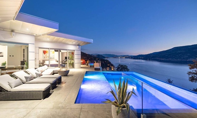 McKinley House | Rare luxury home with the best lake views, heated pool and hot tub