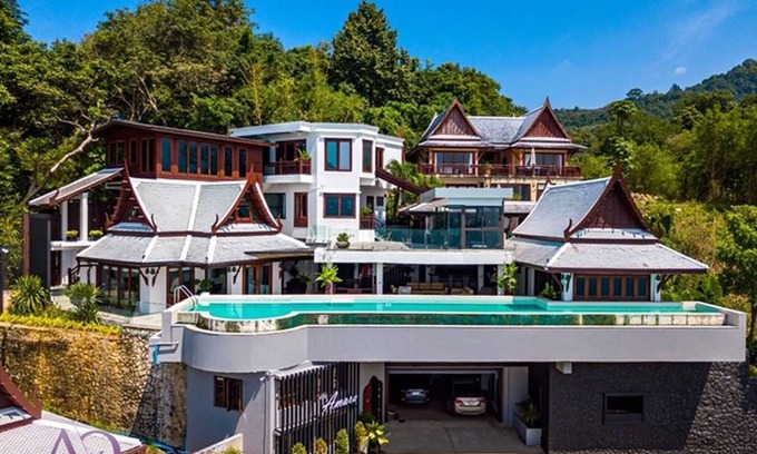 Kamala Villa | Rare Luxury Infinity Pool Villa-Pool table at Kamala Rock Cliff with 6BRs-8Baths