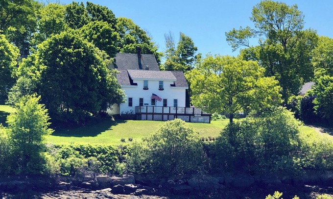 Orrs Island House | Recently renovated 3 bedroom, 2 bathroom home with elevated views into Lowell`s Cove