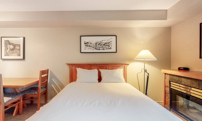 Whistler Village Apartment | Relaxing 4th-floor studio with ski/mountain views, gym, fireplace, washer/dryer