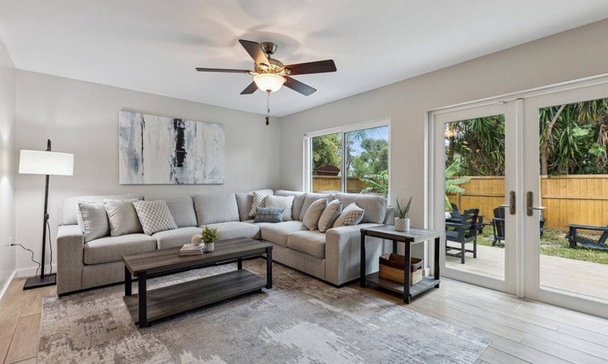 Cocoa Beach House | Relaxing Cocoa Beach Home w/Private Patio BBQ & Fire Pit - 10 Min Walk to Beach!