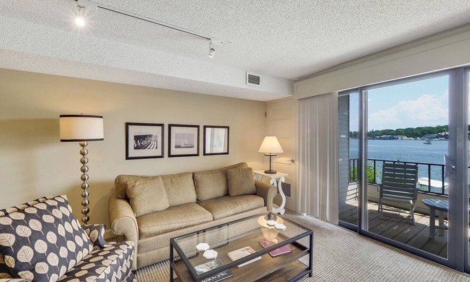 Charlevoix Condo | Relaxing Lakeview One-Bedroom | Downtown Charlevoix | Pool, Hot Tub, Sauna