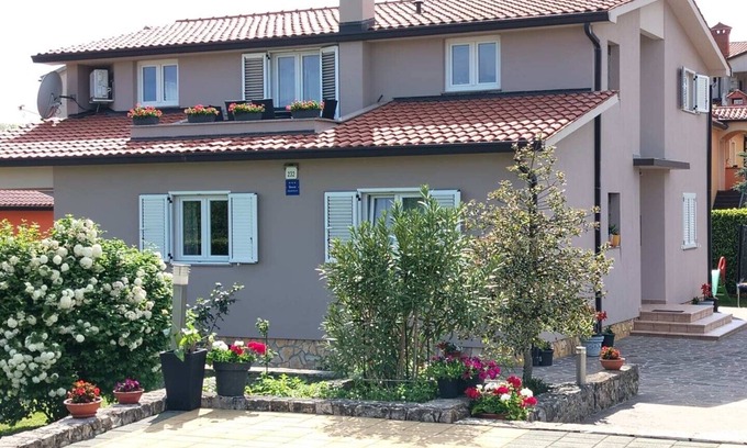 Nedescina Apartment | Relaxing rural apartment with playground and grill