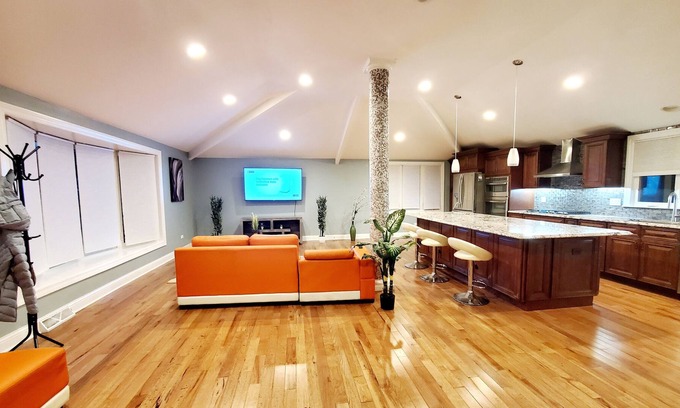 Darien House | Remodeled cozy home with firepit and close to the Waterfall Glen Forest Preserve