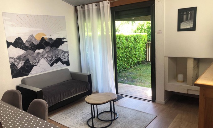 Aste-Beon Ski Chalet | Renovated chalet 4pers superb mountain view 5 mn from shops