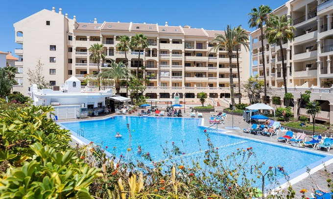 Los Cristianos Apartment | Renovated studio in Castle Harbour No. 125, with heated pool and wifi