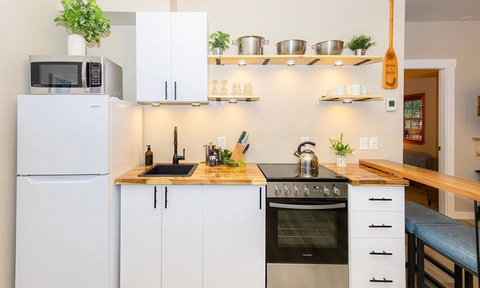 Ucluelet Apartment | Renovated Suite · Kitchen · Just Steps to Terrace Beach & Wild Pacific Trail!