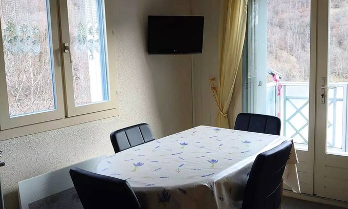 Bareges Apartment | Residence Balcons De Bareges - Apartment with balcony and parking