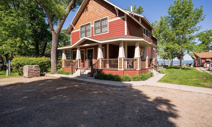 Battle Lake House | Resort Living on the 175ft of Sandy Beach on Ottertail Lake, MN.