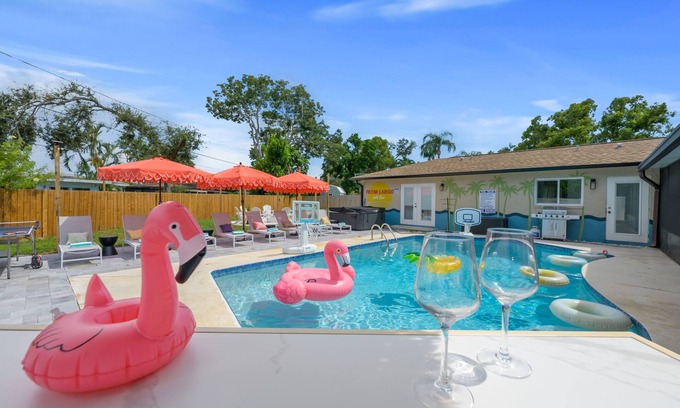 Walsingham House | Resort Style Backyard Pool Movie & Game Room